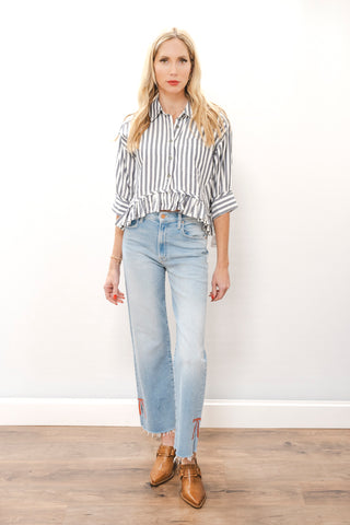 FREE PEOPLE Bailey Stripe Shirt