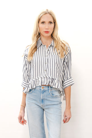 FREE PEOPLE Bailey Stripe Shirt