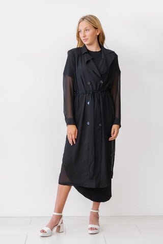 WhiteRoom+Cactus Sheer Belted Trench