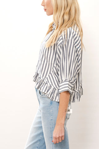 FREE PEOPLE Bailey Stripe Shirt