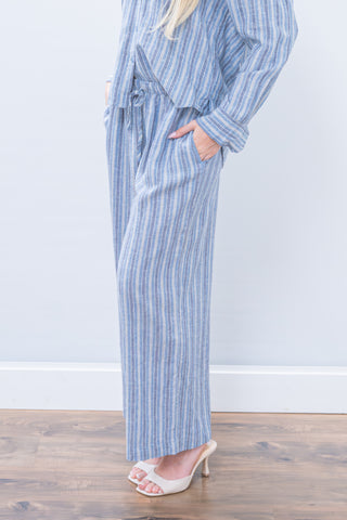 Z Supply Perfect Stripe Pant Indigo