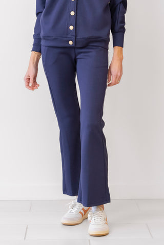 P.CILL Fitted Flares in Navy