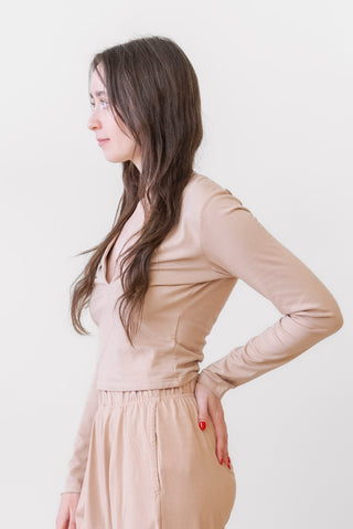 Les Tiens Moshi Dan Deep Long Sleeve in Mauve