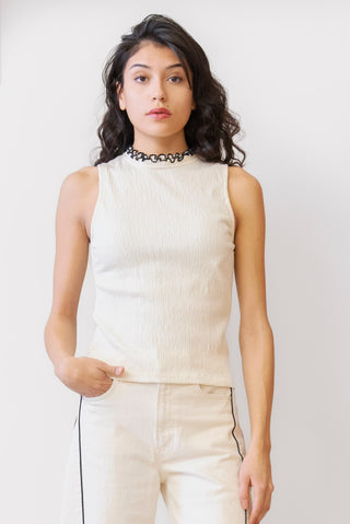 NATION Pearl Ruffle Top