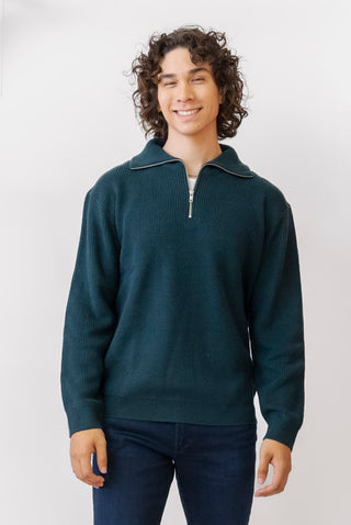 MIND BRIDGE Half Zip Sweater