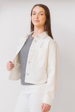 Z SUPPLY All Day Cropped Denim Jacket