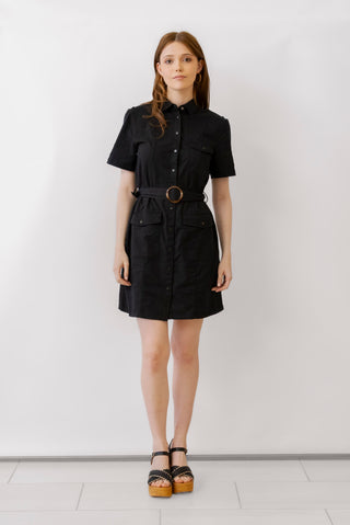 Apricot Cargo Dress with Belt