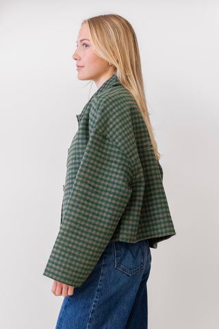 FRNCH Green Plaid Jacket