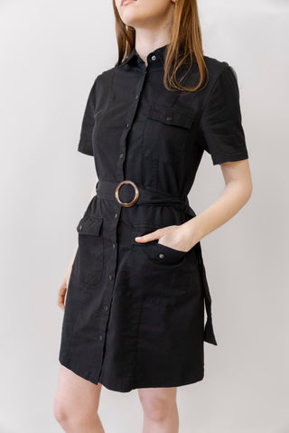 Apricot Cargo Dress with Belt
