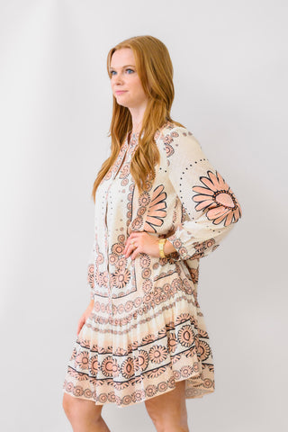 CURRENT AIR Placement Print Dress