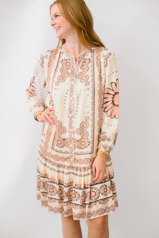 CURRENT AIR Placement Print Dress