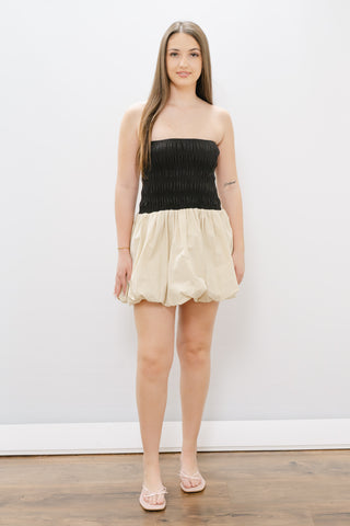 A.REN Giselle Bubble Bandeau Mini Dress