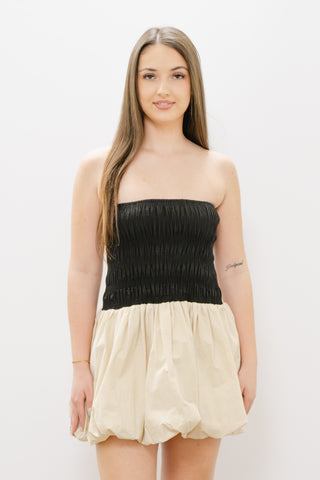 A.REN Giselle Bubble Bandeau Mini Dress Small A.REN Giselle Bubble Bandeau Mini Dress Small