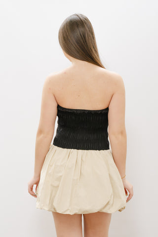 A.REN Giselle Bubble Bandeau Mini Dress