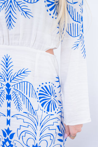 Z Supply Tahina Palm Mini Dress