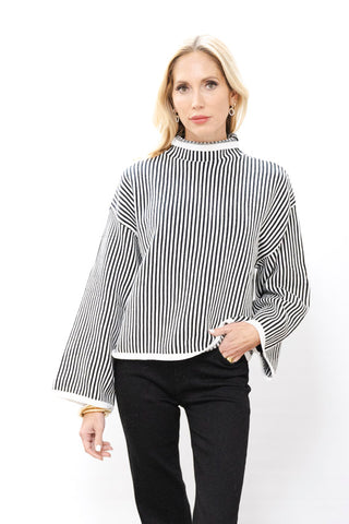ELAN Turtle Neck Drop Sleeve Sweater