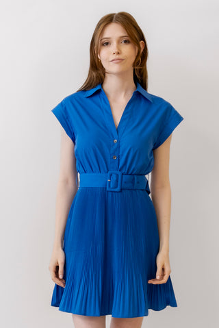 Current Air Pleated Mini Dress