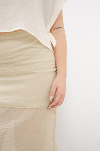 A.REN Camille Sheer Skirt