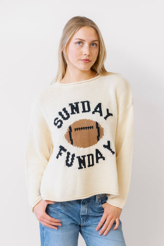 Pink Pineapple Sunday Funday Roll Neck Sweater