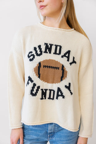 Pink Pineapple Sunday Funday Roll Neck Sweater