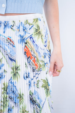 Wild Cosmos Palm Spring Stroll Skirt