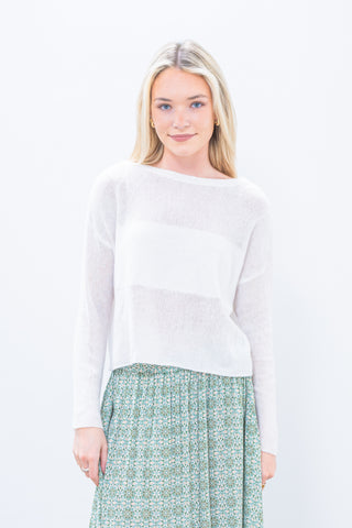 LNA Benford Illusion Sweater White