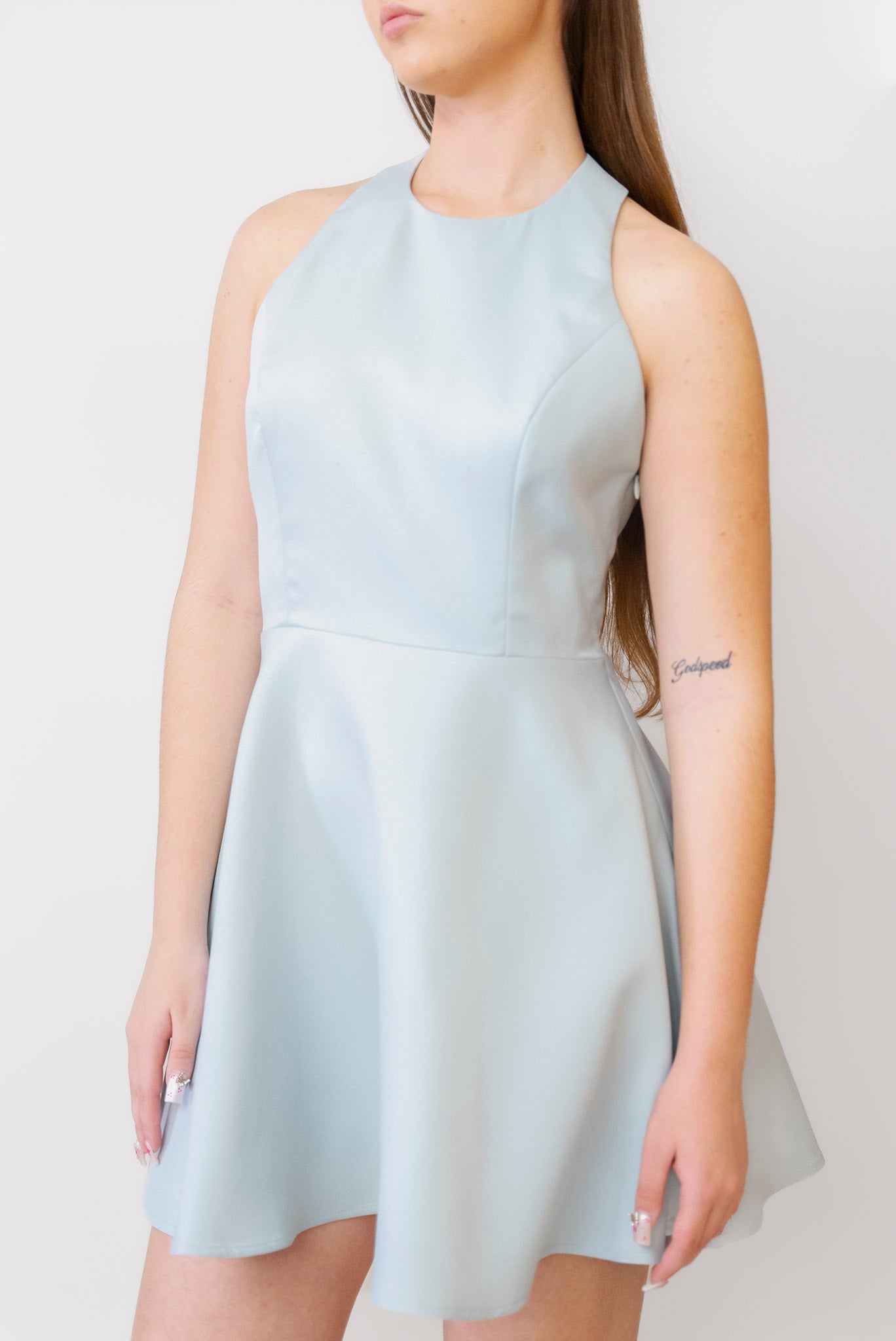 ELLIATT Geranium Mini Dress in Light Blue | Shop Now at Pink Saloon ELLIATT Geranium Mini Dress in Light Blue | Shop Now at Pink Saloon