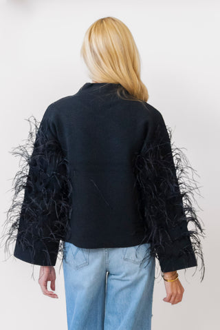 Elliatt Quill Jumper in Black