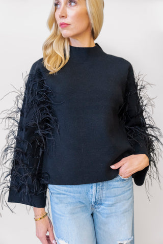 Elliatt Quill Jumper in Black