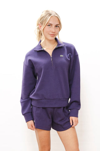 LACOSTE Pique 1/4 Zip Sweatshirt