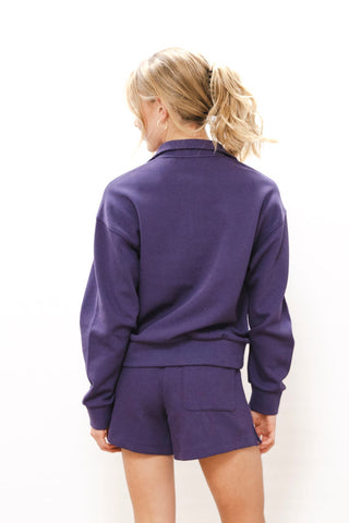 LACOSTE Pique 1/4 Zip Sweatshirt