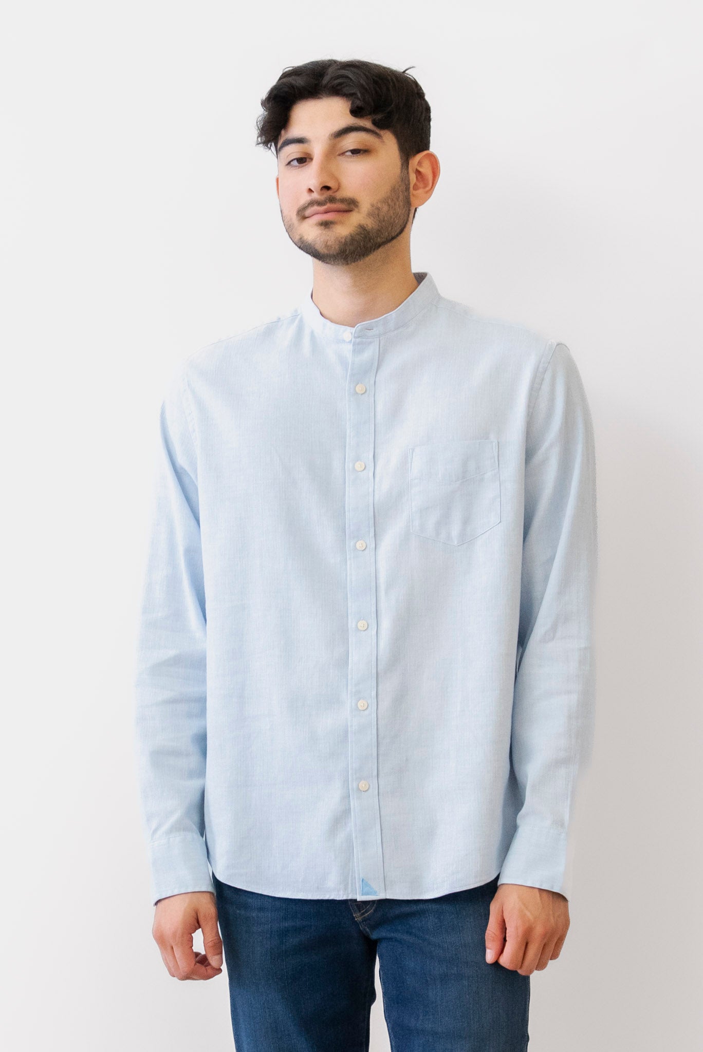 Stretch Cotton-Linen Sanders Shirt Stretch Cotton-Linen Sanders Shirt