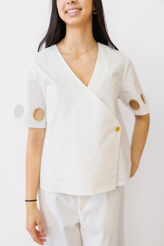 Crosby Coen Top in White