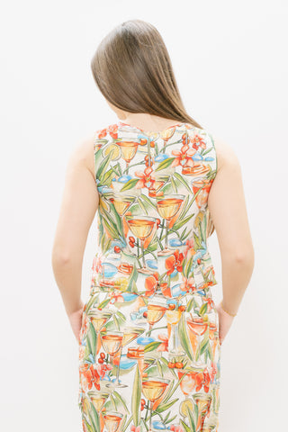 FARM RIO Cocktail Off White Sands Vest