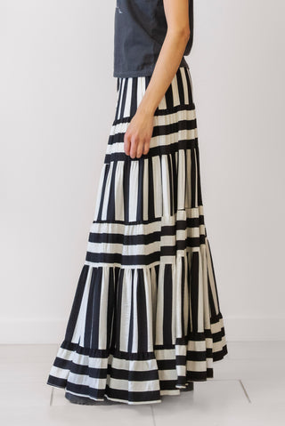 PINCH Patchwork Stripe Skirt