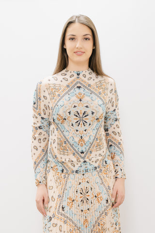 WILD COSMOS Arianna Kilim 3D Honeycomb Top