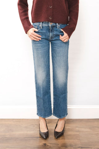 MOTHER Mid Rise Rambler Zip Ankle BOR Jeans