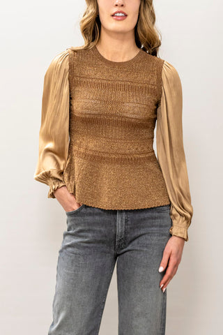 CURRENT AIR Mixed Media Sweater