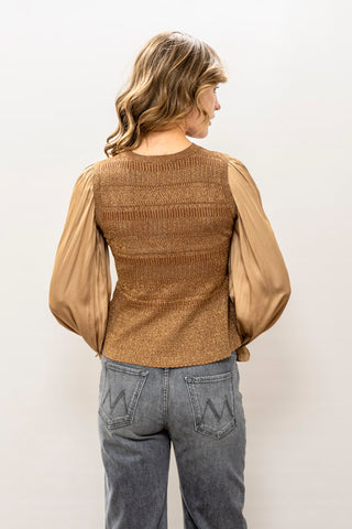 CURRENT AIR Mixed Media Sweater