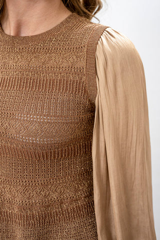 CURRENT AIR Mixed Media Sweater