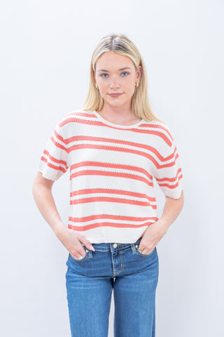Z Supply Prado Stripe Sweater Gelato