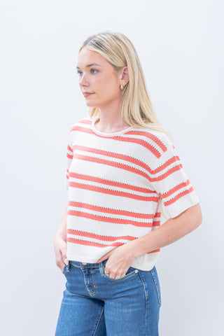 Z Supply Prado Stripe Sweater Gelato