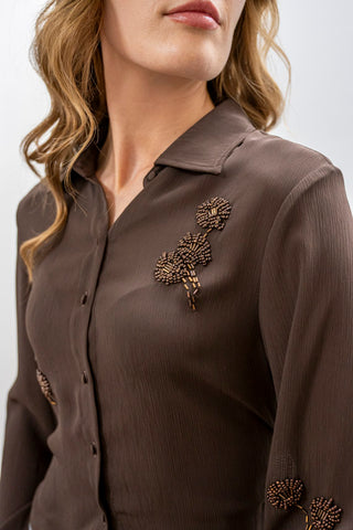 LUCY PARIS Zayn Beaded Top