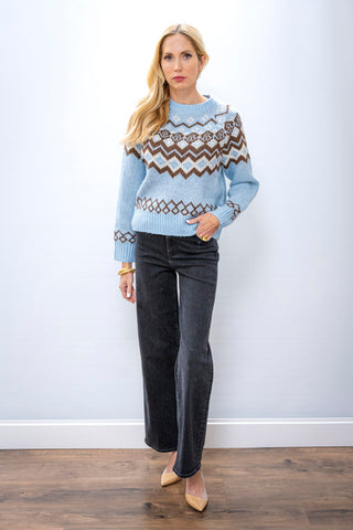 CURRENT AIR Fair Isle Sweater