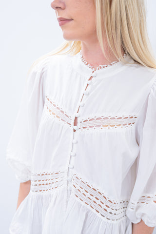 Elan Lace inset Blouse