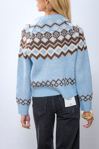 CURRENT AIR Fair Isle Sweater