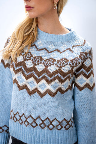 CURRENT AIR Fair Isle Sweater