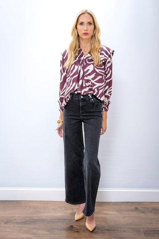 CROSBY Gaines Zebra Top