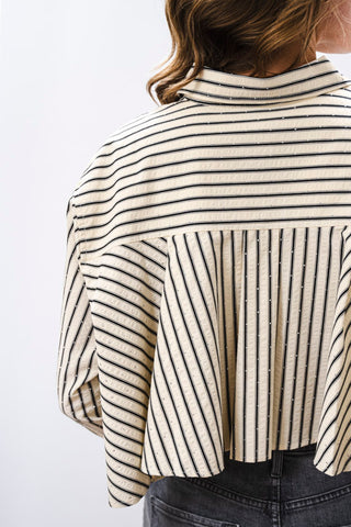 LNA Valyria Blouse w/ Rhinestones