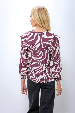 CROSBY Gaines Zebra Top